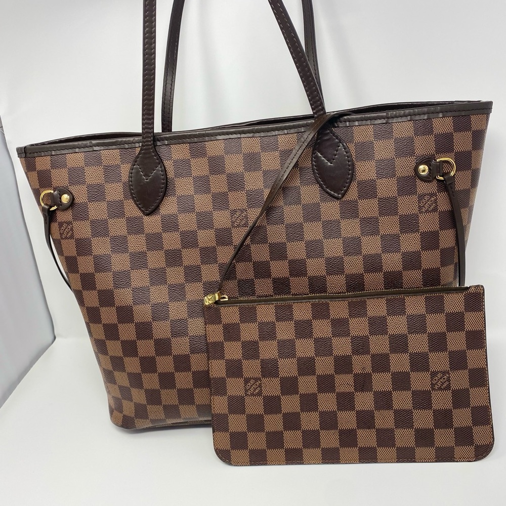 āSOLDāAuthentic Louis Vuitton Neverfull MM with Pouch - Picture 14 of 16